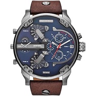 DIESEL DZ7314 Men s The Daddies Series Stainless Steel Watch With Brown Leather Band