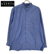 三宅一生 男裝 12SS ME21FJ048 藍白條紋立領襯衫 3 碼 [二手]