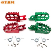 Mo OTOM Motorcycle Accessories CNC Foot Pegs Footrest Front Footpegs Rests Pedals For KAWASAKI KX250