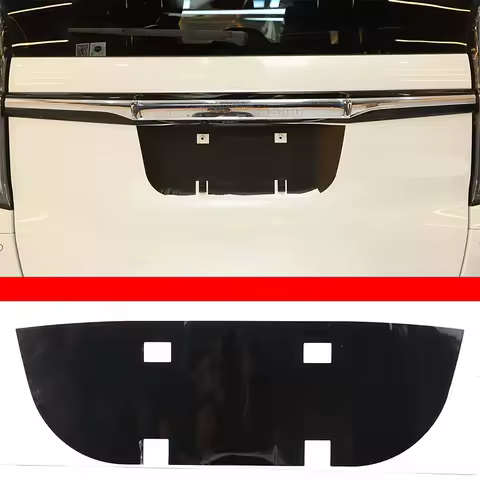 Rear License Plate Frame Trim Sticker Tailgate Plate Frame Vinyl Sticker Car Decoration For Honda N-