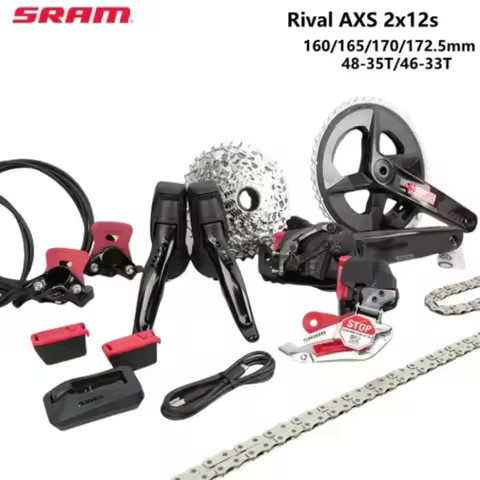 Sram RIVAL AXS D1 Groupset 2x12s 160MM 165MM 170MM 172.5MM 48-35T/46-33T ETAP 12Speed Derailleur Roa