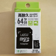 マイクロSDカード 64GB 高耐久 LAZOS 4K動画