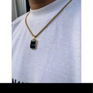 Waterproof Stainless Steel Enamel Titanium necklace for Men and Women - Enamel blade necklace