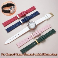 For Chopard Happy Diamond watch with Silicone strap for women Chopin Happy Sport Waterproof rubber w