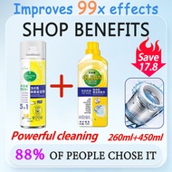 Powerful 99.9% Germ Removal MNY Washing Machine Cleaner Drum Cleaner 260ml Strong Mousse Formula Dee