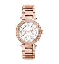 MICHAEL KORS นาฬิกาข้อมือผู้หญิง รุ่น MK5616 33mm Parker Multi-Function - Rose Gold