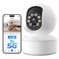 2K 3.0MP WiFi Home Security Camera, 2.4G & 5G WiFi Pet Camera, Human Auto Tracking, 2-Way Audio, Bab