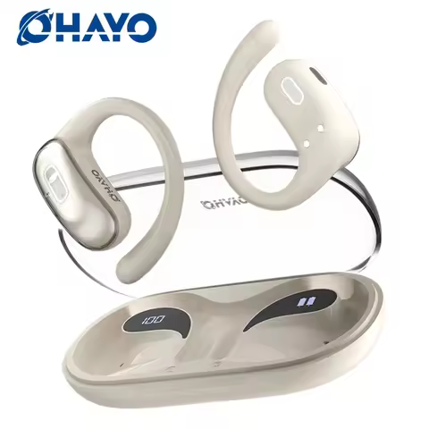 Open Ear Earbuds, Open Ear Headphones, Running Earbuds Wireless, OWS Headphones Bluetooth Wireless 5