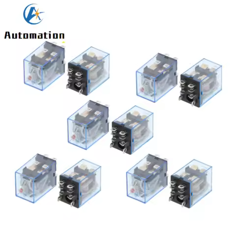 10Pcs LY2NJ HH62P HHC68A-2Z Electronic Micro Mini Electromagnetic Relay 10A 8PIN Coil DPDT AC/DC12v 