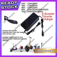 EBIKE BATTERY CHARGER 24V 36V 48V 60V 72V 12AH 20AH 45AH 52AH 48V12AH 48V20AH ELECTRIC E-SCOOTER LEA