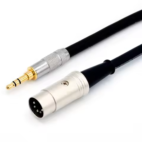 HIFI 90 Degree Right Angled 3.5mm Mini Stereo TRS To MIDI 5 Pin DIN Cables Mini TRS Audio Jacks MIDI
