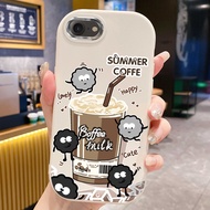 Case For iPhone 6 Plus 6s 7 8 X Xs Max Xr 11 Pro Summer Coffee Phone Shockproof Round And Fat