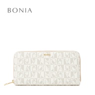 Bonia Latte Claire Marrone Zipper Wallet