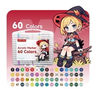 MW 12/24/36/48/60/80/120 สี ปากกาอะคริลิค Acrylic Marker ชุดปากกามาร์กเกอร์อะคริลิค