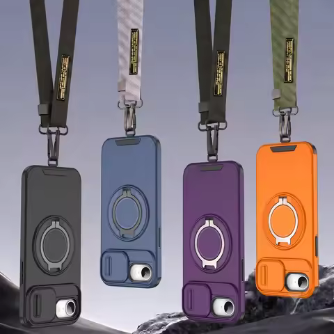 Portable Crossbody Phone Strap Military Case for Iphone 17e 16e Iphone17e Iphone16e Protection Lens 