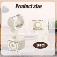 50PCS PVC Pipe Clips, 3/4 inch (20mm) PEX Tube U-Hook Clips Mount Plastic Pipe Clamp Hose Clamps Pip