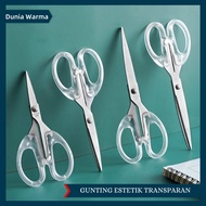 Transparent Clear Aesthetic Scissors Multifunctional Office School Supplies Aesthetic Paper Scissors