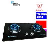Butterfly 2 Burner Glass Hob BG-2K
