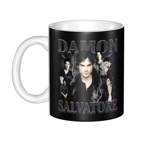 Custom The Vampire Diaries Coffee Mug DIY Customized Ian Somerhalder Ceramic Milk Tea Mug Cup