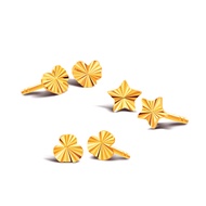 SK Jewellery 916 Frilled Gold Earrings Bundle