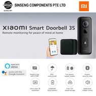 Xiaomi Smart Doorbell 3S Camera WIFI 6 IP65 5200mAh Built in Battery+Hardwired 2K Head to toe with D