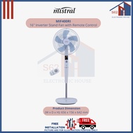 MISTRAL MIF400RI 16" Inverter Stand Fan with Remote Control