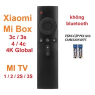 Remote điều khiển Mi box 3c 3s 4 4c 4K Global Mibox smart Mi tv 1 2 2s 3s (Hàng xịn - Tặng pin)