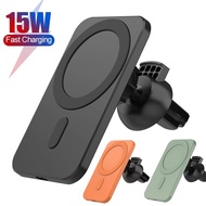 15W Wireless Chargers Car Magnetic Fast Charging Phone Holder For iPhone 12 13 Pro Max Mini Mount Ho