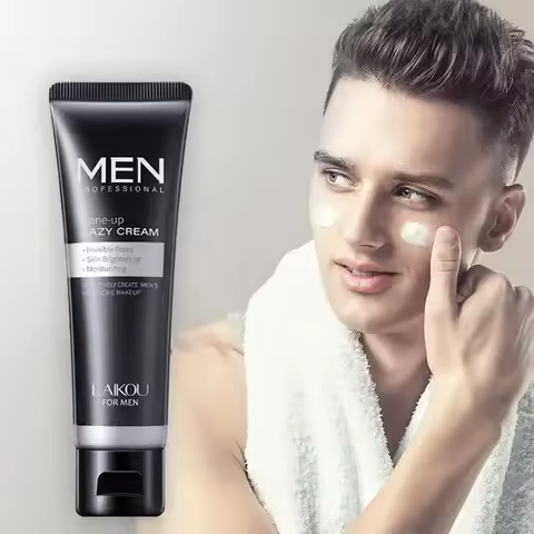 LAIKOU Men BB Cream Revitalising Nourishing Brighten Cream Natural Whitening Face Foundation Tone Up