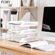 File Tray Envelope Tray Horizontal File Rack 3-layer Stackable Design A4 Paper Storage Box Desktop Supplies office acce