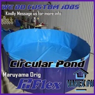 8FEET Diameter X 3FEET Deep Circular Pond Feet Maruyama Pgflex Rubberized