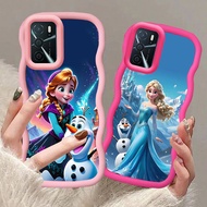 MERAH A-5 Frozen Casing for OPPO A16 A54 A54S A55 A55S A16S 5G black red Pink Case