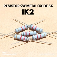 (5 PCS) 2W 2WATT 1K2 1.2K KILO CF 5% ROHS RESISTORS