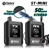 Debra Portable ST-Mini IEM System Dynamic Plastic Lavalier Wireless Microphone Cardioid Built-in Lit