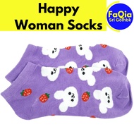 Stokin Freesize Socks Happy Woman Sock Women Ankle Stocking