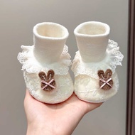 Spring Autumn Baby Shoes Socks 0-6 Months Soft Sole Baby Girl Shoes Anti-dropping Newborn Non-droppi
