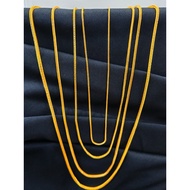 Emas 375 gold rantai leher belut