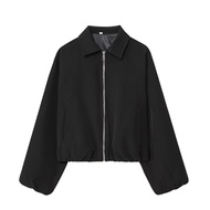 MUJER Puffed Bomber Jackets for Women Zip Varsity Cropped Jacket Woman Demi-season Jacket for Women