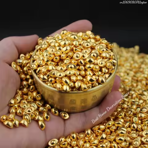 Mini Golden Bar Simulation Props, Gold Melon Seeds, Gold Ingots, Home Decoration, Housewarming Gifts