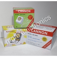 CANNON multiple adaptor charger AD-7865 500ma, AM-838S 550ma, AM-858S 1000ma