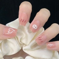 Simple short square fake nails, short square nailbox A3151, cute short nailbox press on nails