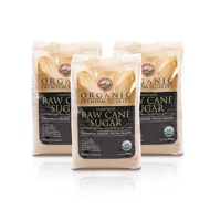 [BUNDLE PACK 3 x 900g] Country Farm USDA Certified Organic Raw Cane Sugar Halal No Preservatives Imp