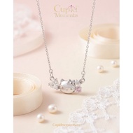 (S925 Pure Silver) Hello Kitty Fairy Necklace Silver Necklace 925 Silver Necklace