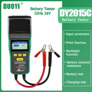 DUOYI DY2015C Car Battery Tester 12V 24V 100~1700 CCA With Integrated Printer Portable Tool Automoti