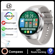 New WATCH 4 Smart Watch Mens GT4 PRO IP68 Waterproof Blood Glucose NFC HD Bluetooth Talk GPS Watches for Huawei GT4MAX and GT4