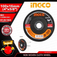 INGCO Non Woven Cloth Nylon Polishing Buffing Abrasive Steel Wheel NCW1001 for Bench Grinder HT2