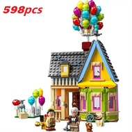 🎊ส่งภายใน24ชม🎊Disney Up Balloon House ใช้งานร่วมกับ LEGO Block Model 1:1 (598 ชิ้น) ของขวัญของเล่นเพ