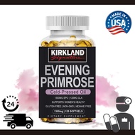 KIRK--LAND Evening Primrose Oil Capsules Hormone Balance Support Supplement - 1300mg EPO 120mg GLA