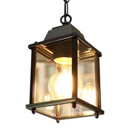 European Outdoor Waterproof Pendant Lamp Vintage Balcony Corridor Grape Frame Lights Loft Courtyard 