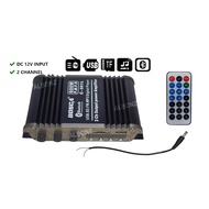 Car Amplifier with Bluetooth/USB/SD/FM 12V Bosca C-501L Stereo Amplifier